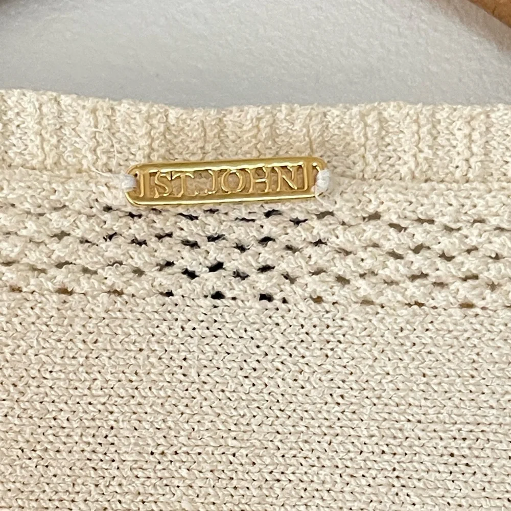 St. John Sport Wool Boat neck Blouse Sweater - Picture 8 of 11